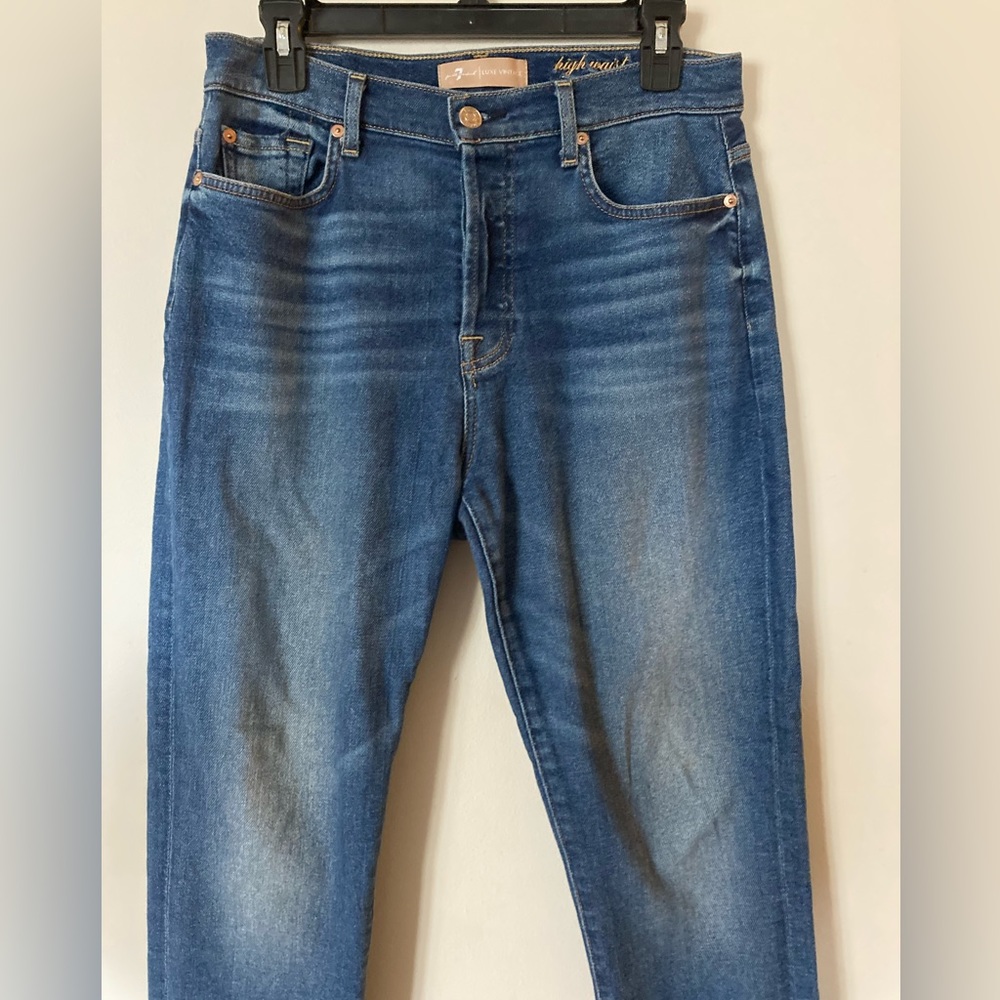 7 for all Mankind Luxe Vintage High Waist Josefina Jeans, Size 28